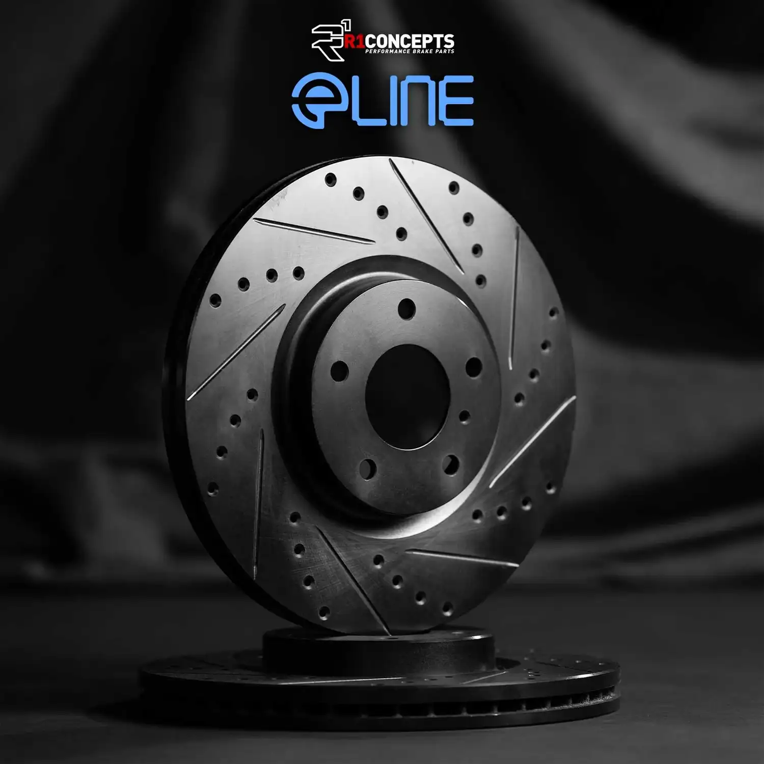 R1 Concepts Front Brake Rotor Kit _Brake Rotors_ Brake Disc _Drilled and Slotted WHPN1-11006 - Image 3